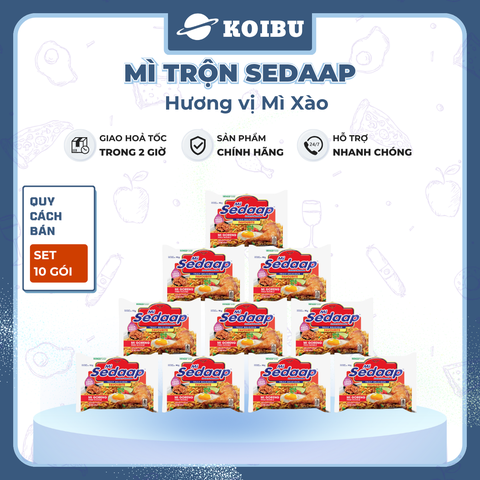 SEDAAP - Mì trộn Sedaap hương vị Mì xào, Mì Sedaap mì trộn truyền thống Sedaap mì trộn gà không cay - 90g/gói - 00283