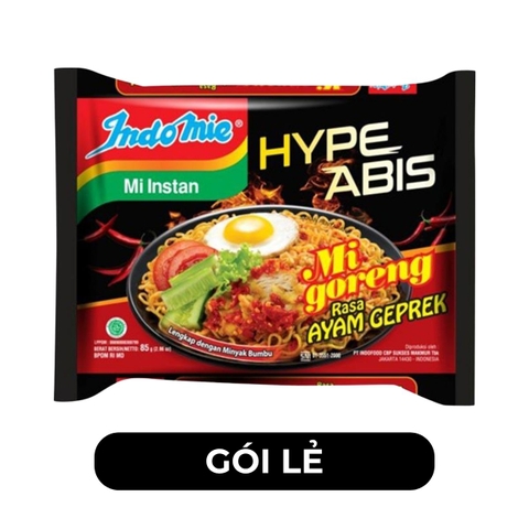 INDOFOOD - Mì Indomie hương vị Gà giòn siêu cay - 85g/gói - 00041