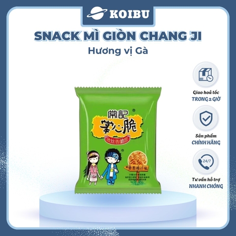 MENGZHOU - Snack mì giòn Chang Ji hương vị Gà, Chang Ji snack mì gà Chang Ji, Mì Trung Quốc gói - 26g/gói - 00499