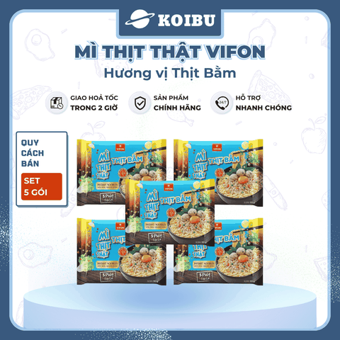 VIFON - Mì thịt thật Vifon hương vị Thịt Bằm, Vifon Mì Thịt bằm thịt thật Vifon, Mì Vifon thịt thật - 90g/gói - 00815