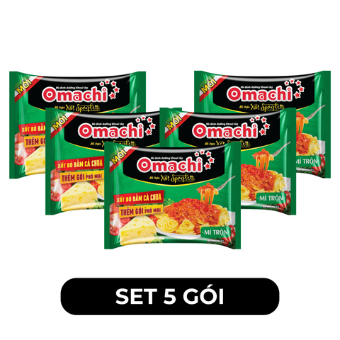 MASAN - Mì trộn Omachi gói trộn hương vị xốt Spaghetti, Omachi Mì gói trộn hương vị Spaghetti -  90g/gói - 00118