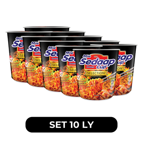 SEDAAP - Mì trộn Sedaap ly vị gà cay Hàn Quốc (ly đen), Mì Sedaap ly trộn gà cay Hàn Quốc, Mì ly trộn Sedaap gà cay Hàn Quốc, Mì xào Sedaap gà cay Hàn Quốc - 81g/ly - 00287