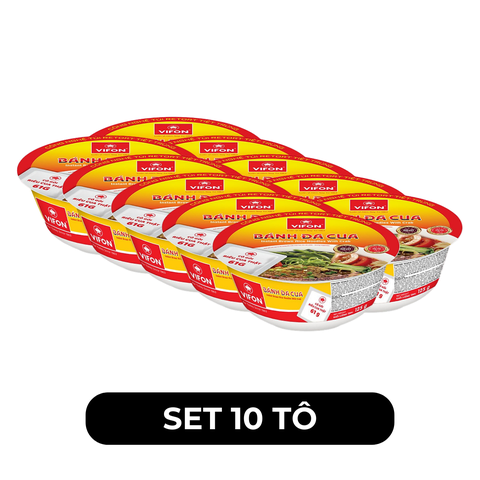 VIFON - Bánh Đa tô Vifon hương vị Cua (có thịt cua thật) - Vifon tô bánh đa cua ăn liền - 125g/tô - 00139