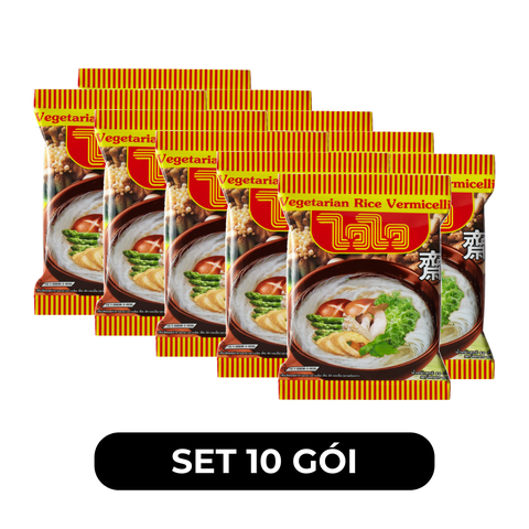 WAIWAI - Bún gạo WaiWai chay - Bún Wai Wai hương vị bún gạo chay - Bún gạo ăn liền WaiWai chay - 60g/gói - 00279