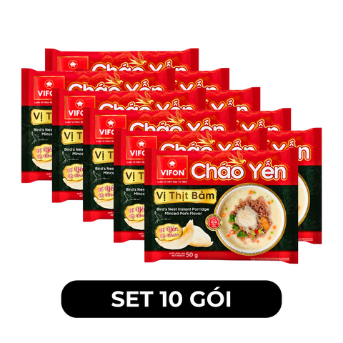 VIFON - Cháo yến Vifon hương vị Thịt bằm, cháo yến Vifon thịt bằm, Cháo tổ yến thịt bằm Vifon - 50g/gói - 00152