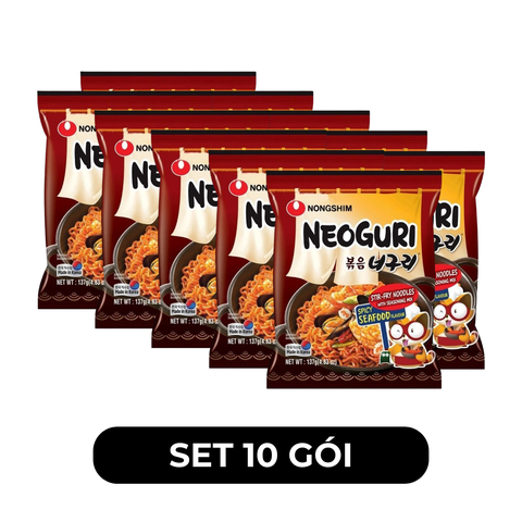 NONGSHIM - Mì xào khô Neoguri Hải sản cay, Mì xào khô Hải sản cay Neguri, Neoguri Seafood & Spicy - 137g/gói - 00443