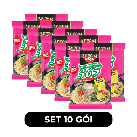 NISSIN - Mì 365 mì không chiên hương vị xí quách thịt bằm Mì không chiên 365/ Mì gói 365/ Mì Healthy 365/Mì ăn liền Ba Sáu Năm - 64g/gói - 00363