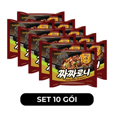 SAMYANG FOOD - Mì trộn Samyang Chacharoni hương vị Tương tàu, Mì tương tàu dầu olive Samyang Chacharoni - 140g/gói - 00429