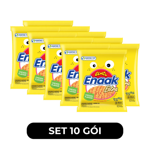 SIANTAR TOP - Snack mì Enaak hương vị Gà, Snack mì trẻ em Enaak Gemez Indonesia, Snack Enaak Indo - 30g/gói - 00690