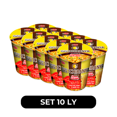 ACECOOK - Mì ly Curry House Coco Ichibanya hương vị Ramen cà ri Nhật, Mì ly Coco Ichibanya ăn liền - 63g/ly - 00705