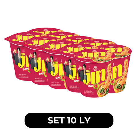 OTTOGI - OTTOGI - Mì ly Jin hương vị cay, Mì cay Jin ly , Mì ly Jin cay, Mì ly Hàn Quốc, Mì ly Ottogi ăn liền - 65g/ly - 00193