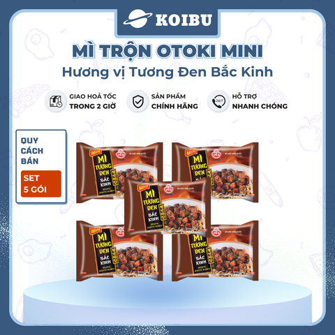 OTOKI - Mì trộn Otoki Mini hương vị Tương đen Bắc Kinh, Mì Tương đen Bắc Kinh Ottogi Mini ăn liền - 83g/gói - 00818