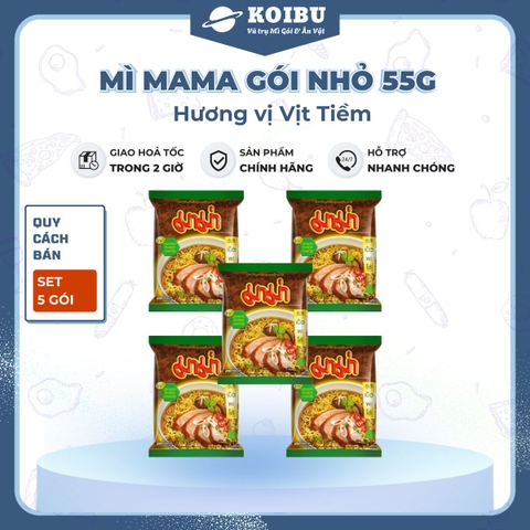 MAMA - Mì Mama gói nhỏ hương Mì vịt tiềm, Mì vịt tiềm ăn liền, Mì Thái Lan vị Mì vịt tiềm, Mì Mama vịt tiềm  - 55g/gói - 00256