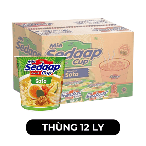 SEDAAP - Mì nước Sedaap ly vị gà nước cốt chanh Soto (ly xanh) - Mì ly nước Sedaap vị gà nước cốt chanh Soto, Mì ly Sedaap vị gà Soto, Mì Sedaap ly vị gà Soto- 81g/ly - 00488