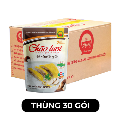 CÂY THỊ - Cháo tươi Cây Thị hương vị Gà nấm đông cô, Cháo tươi gà nấm đông cô Cây Thị, Cháo Cây Thị - 240g/gói - 00739