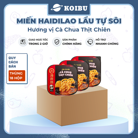 YIHAI - Lẩu tự sôi Haidilao hương vị Cà chua thịt chiên, Lẩu tự sôi Hadilao cà chua thịt chiên - 275g/hộp - 00786