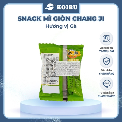 MENGZHOU - Snack mì giòn Chang Ji hương vị Gà, Chang Ji snack mì gà Chang Ji, Mì Trung Quốc gói - 26g/gói - 00499
