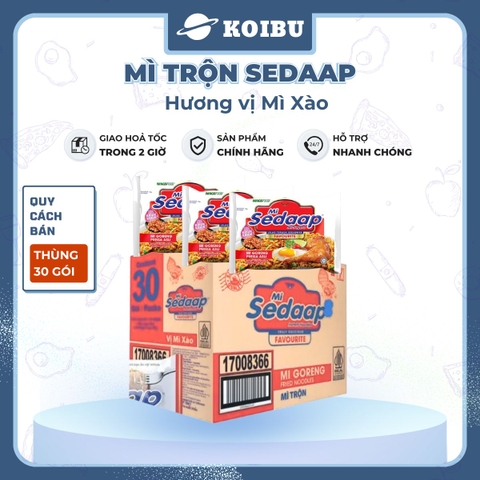 SEDAAP - Mì trộn Sedaap hương vị Mì xào, Mì Sedaap mì trộn truyền thống Sedaap mì trộn gà không cay - 90g/gói - 00283
