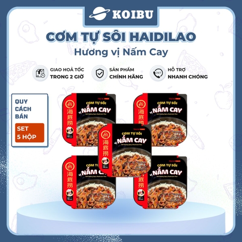 YIHAI - Cơm tự sôi Haidilao hương vị Nấm cay, Cơm tự sôi Hadilao Nấm cay - 160g/hộp - 00835