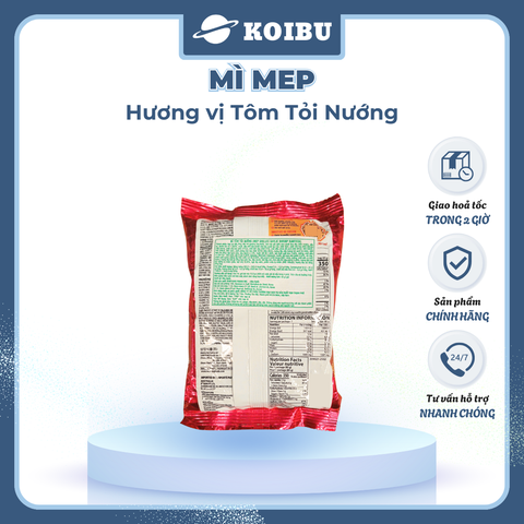 SAMYANG - Mì MEP hương vị Tôm tỏi nướng, Mì Samyang tôm tỏi nướng, Mì ăn liền Samyang MEP Hàn Quốc - 80g/gói - 00856