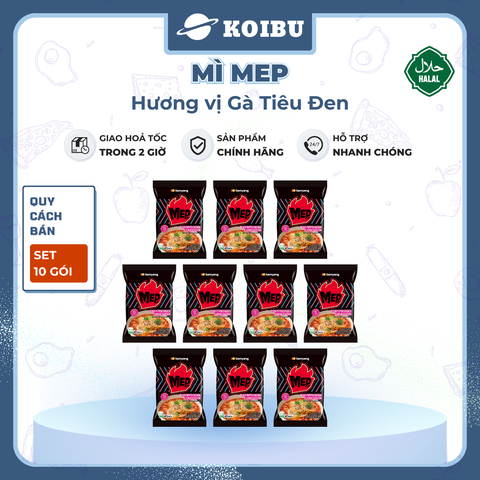 SAMYANG - Mì MEP hương vị Gà tiêu đen, Mì Samyang gà tiêu đen, Mì ăn liền Samyang MEP Hàn Quốc - 80g/gói - 00857