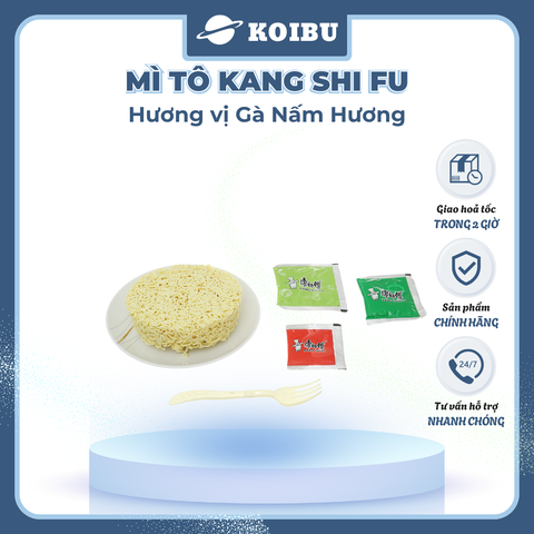 KANG SHI FU - Mì tô Kang Shi Fu hương vị Gà nấm hương, Mì Kang Shi Fu ăn liền, Mì ăn liền Trung Hoa - 104g/tô - 00588
