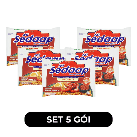 SEDAAP - Mì trộn Sedaap hương vị sa tế tôm cay - Sedaap vị sa tế tôm cay, Mì vị sa tế tôm cay Sedaap, Mì trộn Sedaap vị sa tế tôm cay, Mì trộn vị sa tế tôm cay Sedaap, Mì trộn cay Sedaap - 90g/gói - 00284
