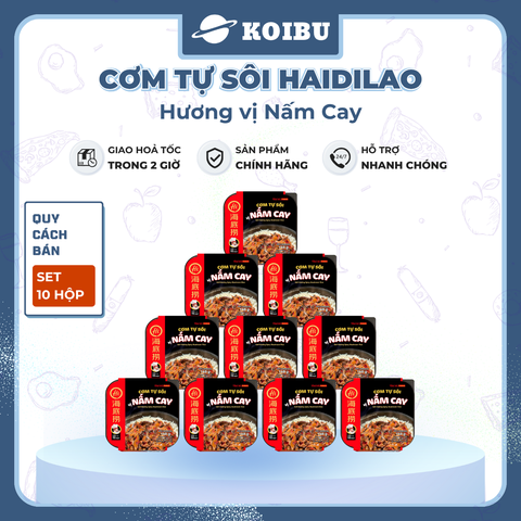 YIHAI - Cơm tự sôi Haidilao hương vị Nấm cay, Cơm tự sôi Hadilao Nấm cay - 160g/hộp - 00835