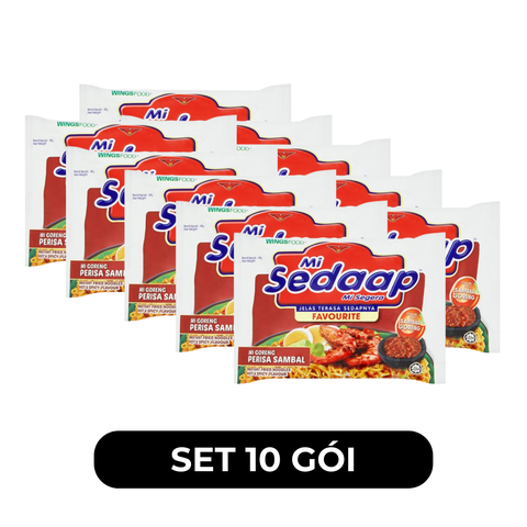 SEDAAP - Mì trộn Sedaap hương vị sa tế tôm cay - Sedaap vị sa tế tôm cay, Mì vị sa tế tôm cay Sedaap, Mì trộn Sedaap vị sa tế tôm cay, Mì trộn vị sa tế tôm cay Sedaap, Mì trộn cay Sedaap - 90g/gói - 00284