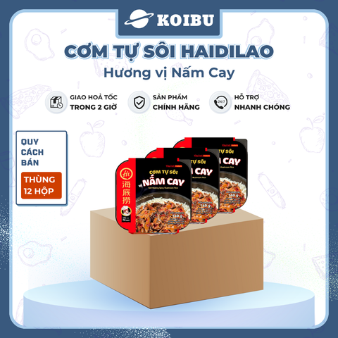 YIHAI - Cơm tự sôi Haidilao hương vị Nấm cay, Cơm tự sôi Hadilao Nấm cay - 160g/hộp - 00835