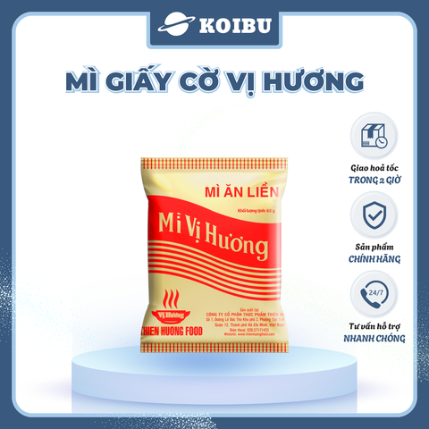 THIEN HUONG FOOD - Mì Vị Hương hương vị Giấy cờ, Mì tôm gói giấy cờ Vị Hương, Mì giấy Vị Hương ăn liền - 60g/gói  - 00864