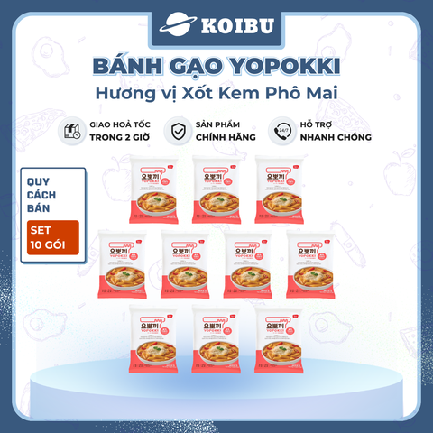 YOUNG POONG- Tokbokki Hàn Quốc Yopokki hương vị Xốt Kem Phô Mai, Tokbokki  Yopokki, Bánh gạo Yopokki Hàn Quốc 240g/gói - 00872