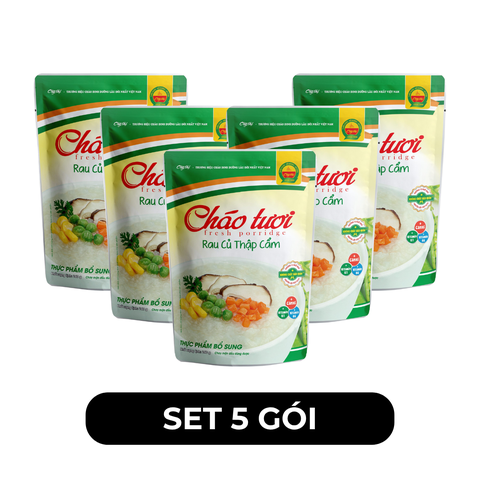 CÂY THỊ - Cháo tươi Cây Thị hương vị Rau củ thập cẩm, Cháo tươi rau củ thập cẩm Cây Thị ăn liền - 240g/gói - 00741