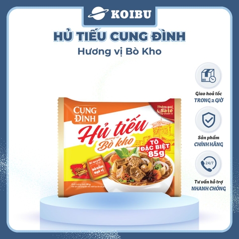 AFOTECH - Hủ tiếu Cung Đình hương vị Bò kho, Hủ tíu Cung Đình bò kho, Hủ tiếu bò kho Cung Đình ăn liền - 85g/gói -00849