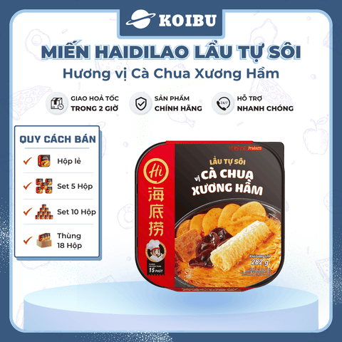 YIHAI - Lẩu tự sôi Haidilao hương vị Cà chua xương hầm, Lẩu tự sôi Hadilao cà chua xương hầm - 282g/hộp - 00785