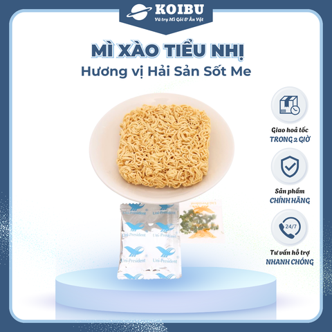UNI-PRESIDENT - Mì xào tiểu nhị hương vị Hải sản sốt me - Mì xào hải sản Tiểu nhị, Mì hải sản xào gói - 72g/gói - 00291