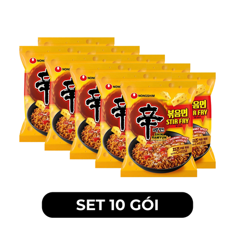 NONGSHIM - Mì Shin Ramyun hương vị Phô mai cay, Mì xào phô mai cay Shin, Mì xào phô mai Hàn Quốc - 136g/gói - 00592