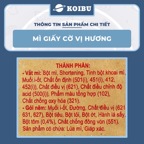 THIEN HUONG FOOD - Mì Vị Hương hương vị Giấy cờ, Mì tôm gói giấy cờ Vị Hương, Mì giấy Vị Hương ăn liền - 60g/gói  - 00864