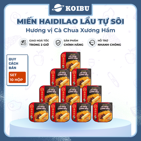 YIHAI - Lẩu tự sôi Haidilao hương vị Cà chua xương hầm, Lẩu tự sôi Hadilao cà chua xương hầm - 282g/hộp - 00785