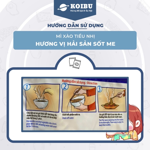 UNI-PRESIDENT - Mì xào tiểu nhị hương vị Hải sản sốt me - Mì xào hải sản Tiểu nhị, Mì hải sản xào gói - 72g/gói - 00291