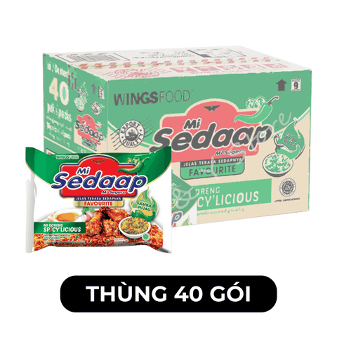 SEDAAP - Mì trộn Sedaap hương vị cay ớt xanh, Sedaap vị cay ớt xanh, Mì vị cay ớt xanh Sedaap, Mì trộn Sedaap vị cay ớt xanh, Mì trộn vị cay ớt xanh Sedaap, Mì trộn cay Sedaap - 90g/gói - 00286