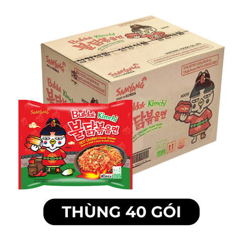 SAMYANG - Mì khô gà cay Samyang hương vị Gà cay Kim chi, Mì gà cay kim chi Samyang, Mì Hàn Quốc - 135g/gói - 00421