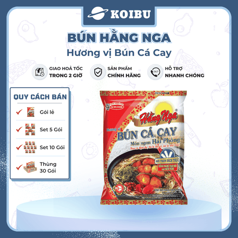 ACECOOK - Bún Hằng Nga hương vị Bún cá cay, Hằng Nga Bún cá cay Hằng Nga Acecook bún cá cay Hải Phòng - 73g/gói - 00783