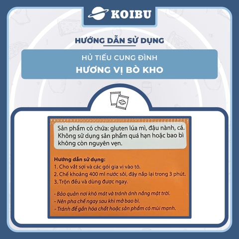 AFOTECH - Hủ tiếu Cung Đình hương vị Bò kho, Hủ tíu Cung Đình bò kho, Hủ tiếu bò kho Cung Đình ăn liền - 85g/gói -00849