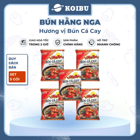 ACECOOK - Bún Hằng Nga hương vị Bún cá cay, Hằng Nga Bún cá cay Hằng Nga Acecook bún cá cay Hải Phòng - 73g/gói - 00783