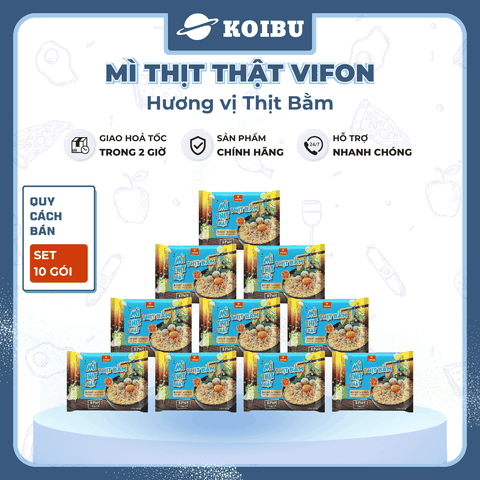 VIFON - Mì thịt thật Vifon hương vị Thịt Bằm, Vifon Mì Thịt bằm thịt thật Vifon, Mì Vifon thịt thật - 90g/gói - 00815