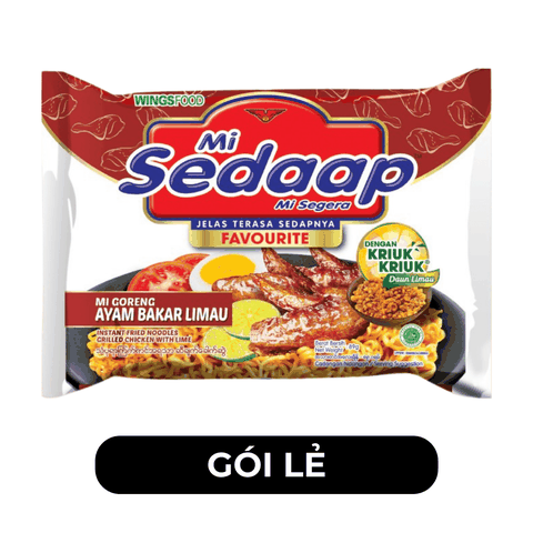 SEDAAP - Mì trộn Sedaap hương vị gà nướng chanh, Sedaap gà nướng chanh, Mì vị gà nướng chanh Sedaap, Mì trộn Sedaap vị gà nướng chanh, Mì trộn vị gà nướng chanh Sedaap - 89g/gói - 00492