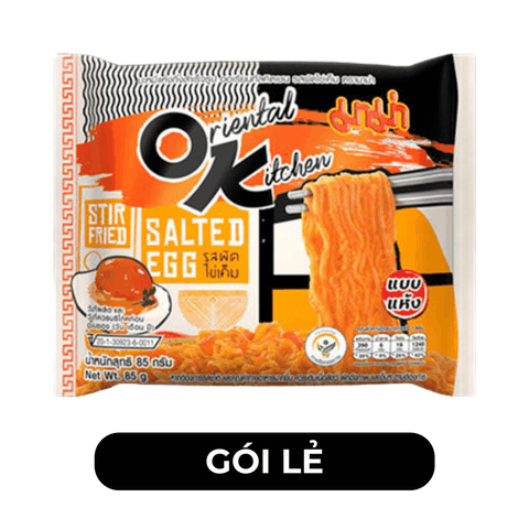 MAMA OK - Mì xào Mama OK Trứng Muối - Mì xào Trứng Muối Thái Lan, Mama mì Trứng Muối gói - 85g/gói - 00260