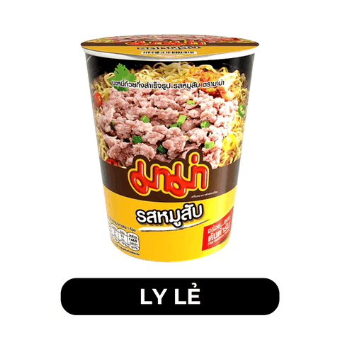 MAMA - Mì Mama ly hương vị Thịt Heo Bằm - Mì ly Thịt Heo Bằm ăn liền, Mì ly Thái Lan thịt heo bằm - 60g/ly - 00264