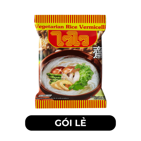 WAIWAI - Bún gạo WaiWai chay - Bún Wai Wai hương vị bún gạo chay - Bún gạo ăn liền WaiWai chay - 60g/gói - 00279